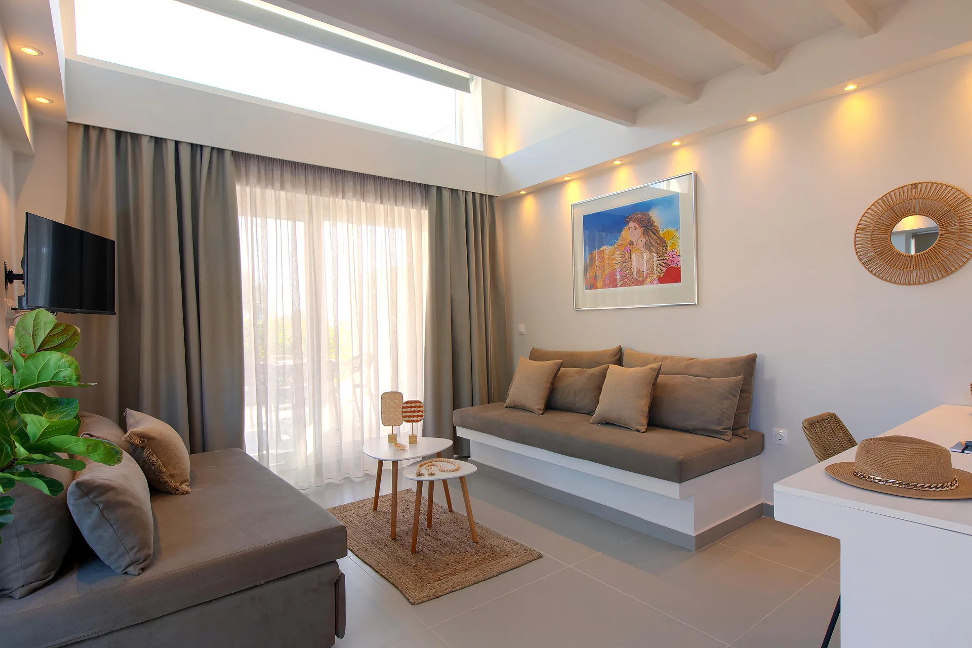 Kaela Pool Villas-Loft Villa with Private Pool dnevna soba